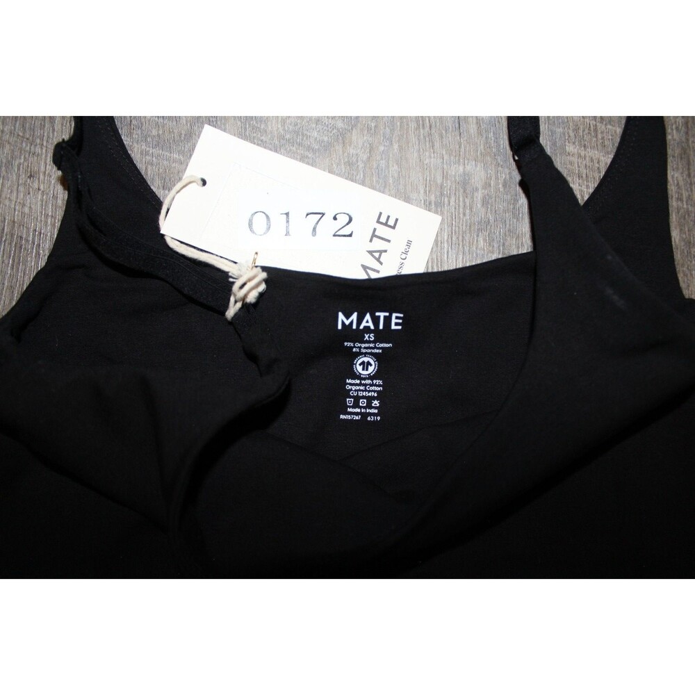 MATE the Label Organic Cotton Stretch Long Unitard BLACK SZ S NWT RARE! - Picture 3 of 4